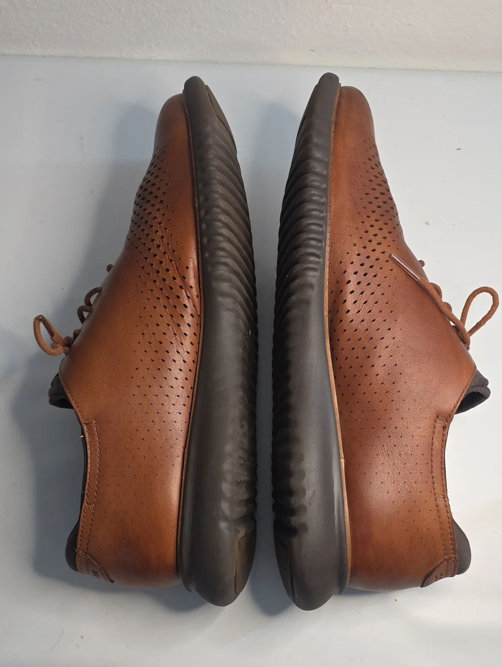 COLE HAAN 2.ZEROGRAND LASER WINGTIP OXFORDS BROWN MENS 13 GUC   HYBRID STYLE